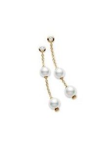 Mikimoto Pearls in Motion Earrings Yellow