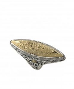 gaia_collection-konstantino_jewelry-greek_jewelry-sterling_silver_18k_gold_marquis_shaped_ring-dkj775-130