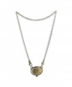 gaia_collection-konstantino_jewelry-greek_jewelry-sterling_silver_18k_gold_pegasus_disc_necklace-kokj457-130-main