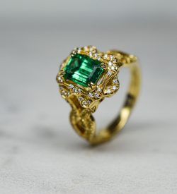 Shelton Jewelers Emerald Yellow Ring