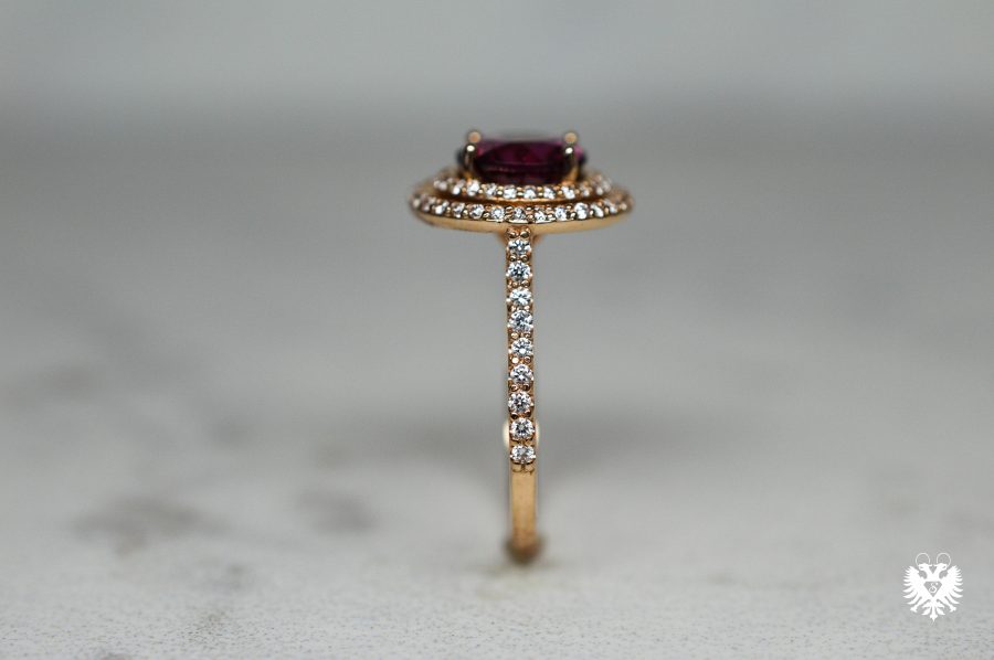 Shelton Jewelers Rose Double Halo Ring