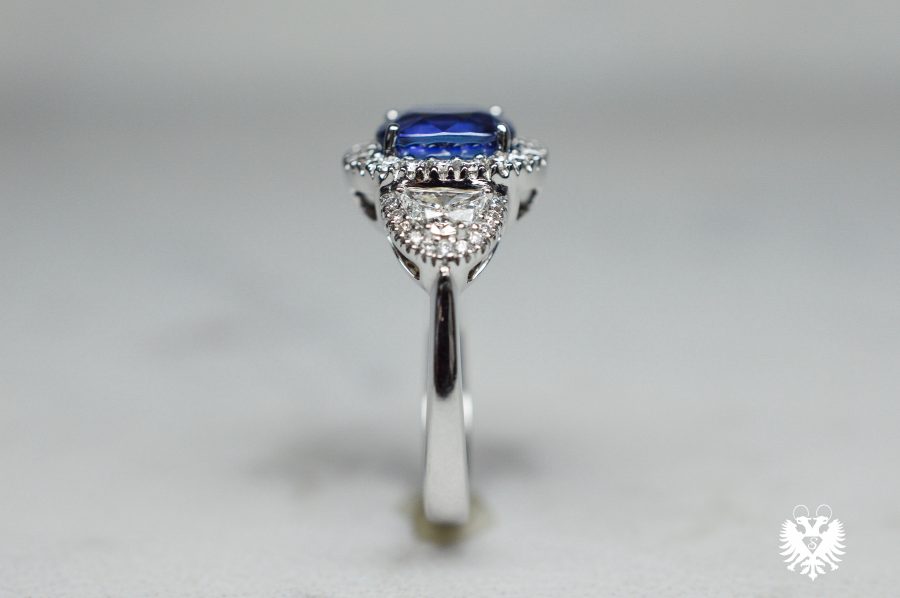 Shelton Jewelers Sapphire Half Moon Ring