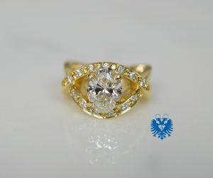 18k white and yellow d-2